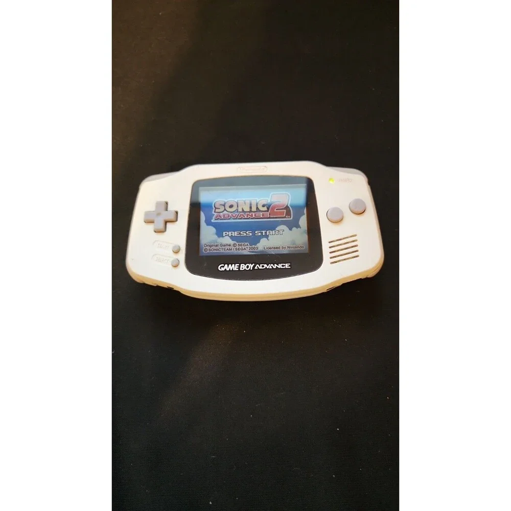 Nintendo Game Boy Advance GBA white Handheld Console (AGB-001) Tested
